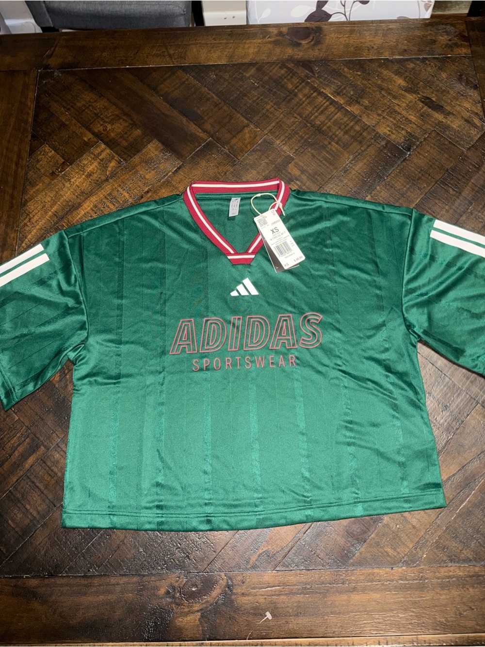 Adidas women’s Green Sportswear Logo Tee